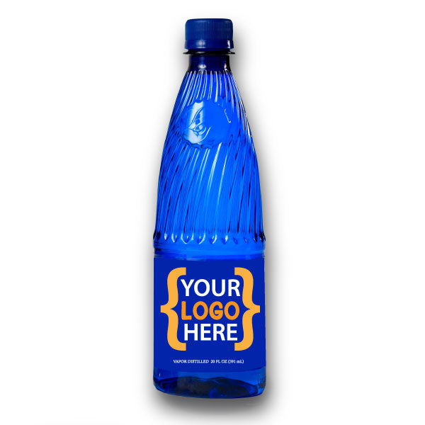 Le Bleu Custom Label Water 20 oz. Premium Blue